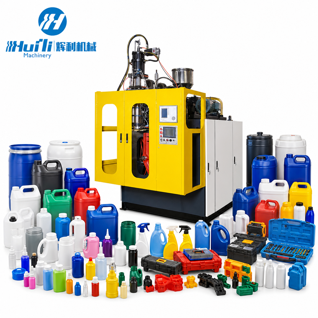 Full Automatic Extrusion Blow Molding Machinery for Motor Oil Bottle And Detergent Can